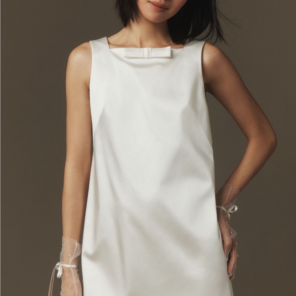 BHLDN Cream Elegant Dress